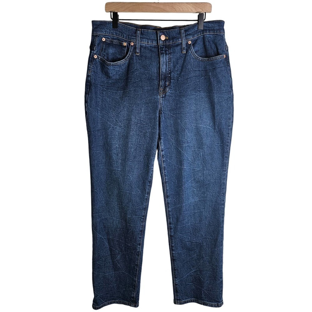 J.Crew Factory Essential Straight Leg Jeans Women's 33 Blue‎ Denim